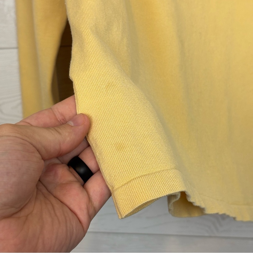 Pendleton Long Sleeve Silk Blend Gold Shirt Size Large Petite - Picture 6 of 10